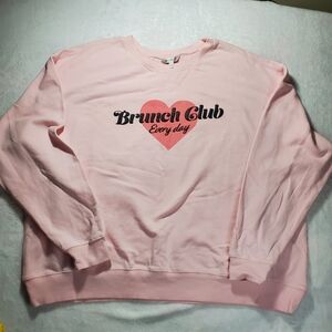 Wildfox Light Pink Sweatshirt XXL